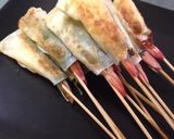 しそチーズ＊パリパリえびの串焼き♡作り方5写真