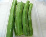 ルクエで簡単☆蒸しそら豆作り方1写真