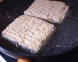 海老白菜のサッポロ一番あんかけ塩ラーメン作り方2写真