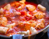 胸肉の軽いトマト煮とろ〜りモッツァレラ作り方7写真
