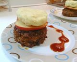ポテトとりんごのせ☆ハンバーグ作り方9写真
