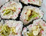 カルシウムた～っぷり◎ご飯なし海苔巻き作り方4写真
