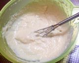 春菊と鶏むね肉の豆腐クリーム和えパスタ作り方1写真