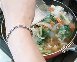 簡単　残り物白菜と野菜の八宝菜（中華丼）作り方14写真