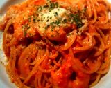 夏向き　枝豆とエリンギの大人トマトパスタ作り方13写真