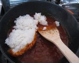 混ぜるだけ！ミートソースのチーズリゾット作り方4写真