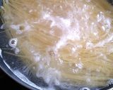 ブロッコリー茎使用で、クリームパスタ★作り方1写真