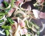 ブロッコリー茎使用で、クリームパスタ★作り方5写真