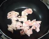 鶏皮の炒め物作り方1写真