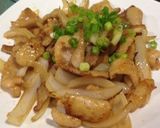 鶏皮の炒め物作り方4写真