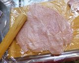 三つ葉の胸肉巻き　梅ソース添え作り方3写真