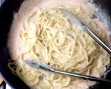 白だしと味噌の明太子クリームパスタ♡作り方8写真