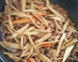 きんぴらごぼうの玉子丼作り方3写真