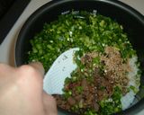牛肉とこんにゃくの甘辛煮の混ぜご飯作り方2写真
