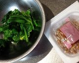 菜の花と納豆のコチュジャン和え作り方2写真