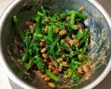 菜の花と納豆のコチュジャン和え作り方3写真