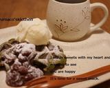 ワッフルケーキ　抹茶＆アップル作り方9写真