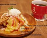 ワッフルケーキ　抹茶＆アップル作り方10写真