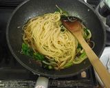 ほうれん草と梅ジャコパスタ　どすぇ作り方7写真