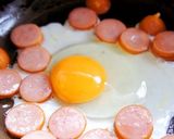 時短簡単ランチ☆卵とウインナーの炒めご飯作り方2写真