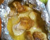 鶏と玉ねぎのホイルバター焼き作り方5写真