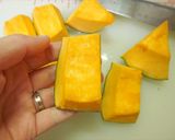 かぼちゃの炊いたん　カレーそぼろ　どすぇ作り方1写真