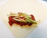 セロリと牛肉の春巻き✿爽やかトマトドレ作り方5写真