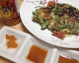 変わりチジミ//春菊とタコバージョン作り方5写真