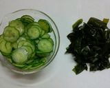 簡単☆酢の物～ツナ缶入り～作り方1写真