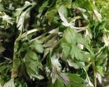 〜春〜よもぎのペペロンチーノ作り方1写真
