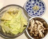 レンジ調理☆春キャベツのクリームパスタ作り方1写真