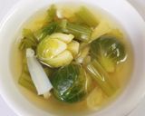 鶏軟骨入り芽キャベツとセロリの春スープ作り方7写真