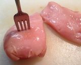 ムネ肉のほうれん草ロール作り方1写真