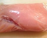 ムネ肉のほうれん草ロール作り方3写真