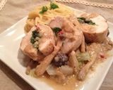 ムネ肉のほうれん草ロール作り方12写真
