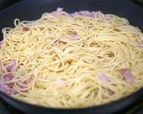 春野菜とパンチェッタのパスタ作り方4写真