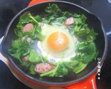 フライパンひとつでポパイ目玉焼き作り方4写真