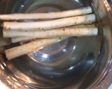 ゴボウをサクサクッと☆小枝天ぷら作り方2写真
