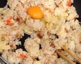ランチに☆炊き込みご飯リメイクチャーハン作り方3写真