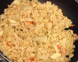 ランチに☆炊き込みご飯リメイクチャーハン作り方4写真