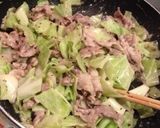 バジル風味キャベツ豚コマドレッシング炒め作り方7写真
