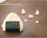 簡単キャラ弁＊三角おにぎりのブタさん♪作り方1写真