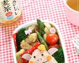 簡単キャラ弁＊三角おにぎりのブタさん♪作り方4写真