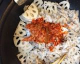 豚と蓮根のキムチ炒め作り方4写真