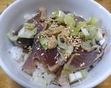 かつおたたきの中華だし茶漬け作り方3写真