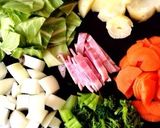 簡単*ミックスビーンズと野菜の豆乳スープ作り方3写真