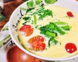 菜の花のミルク茶碗蒸し作り方13写真