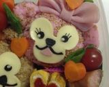 ダッフィーとシェリーメイのラブラブ弁当♥作り方2写真