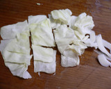 キャベツとわかめのからし和え作り方1写真