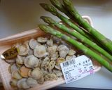 ホタテ＆アスパラのカレーコンソメ炒め作り方1写真